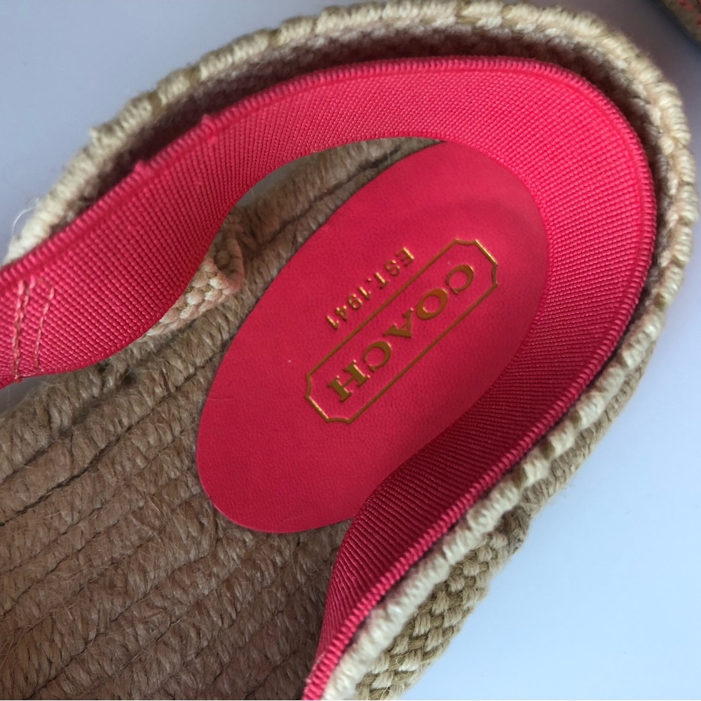 EUC Coach “Rayanne” slingback espadrille sandals W 9.5 - Picture 6 of 7